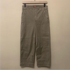 Spanx Stretch Twill Pull-On Cropped Wide Leg Pant Size Medium